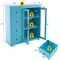 Costway Buffet Sideboard Table Kitchen Storage Cabinet with Drawers & Doors Blue/White/Green